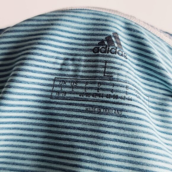 Adidas Women's Dark Blue Mint Parley Sleeveless Athletic Tennis Tank Top Size L - Picture 12 of 13